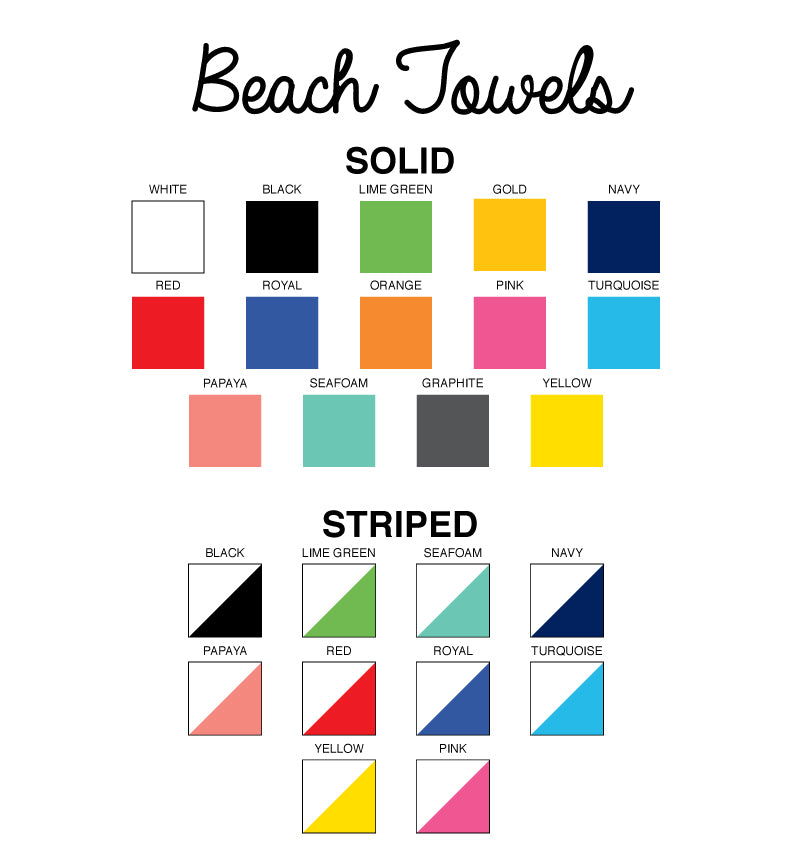 Custom Beach Towels