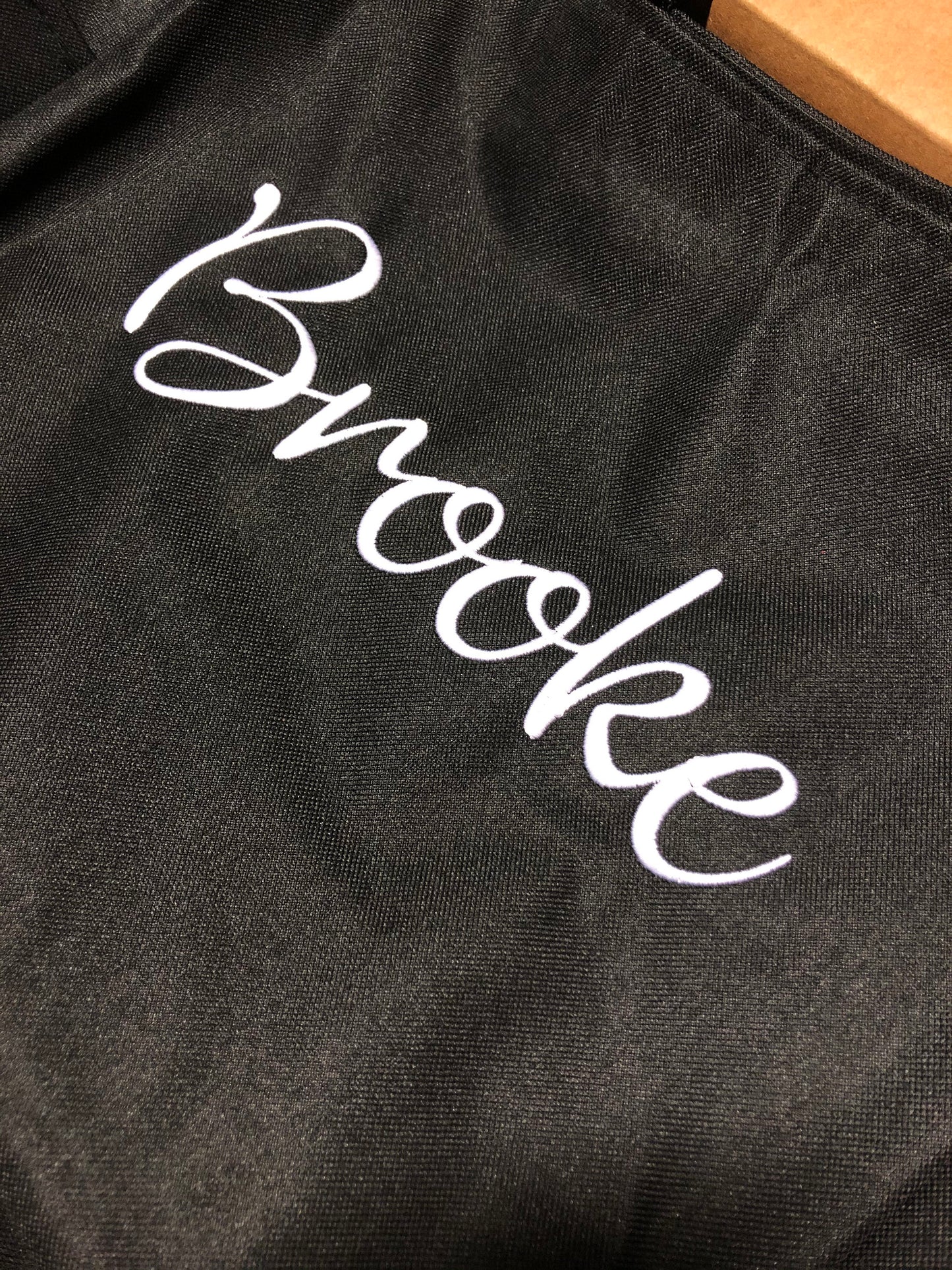 Custom Text Zippered Tote Bags