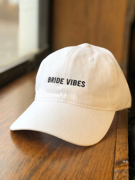 Bride Vibes White Dad Hat