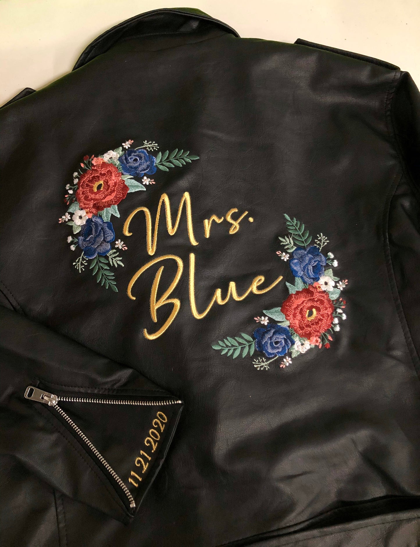 DESIGN DEPOSIT for 1 Custom Women's BOYFRIEND STYLE Faux Leather Jacket