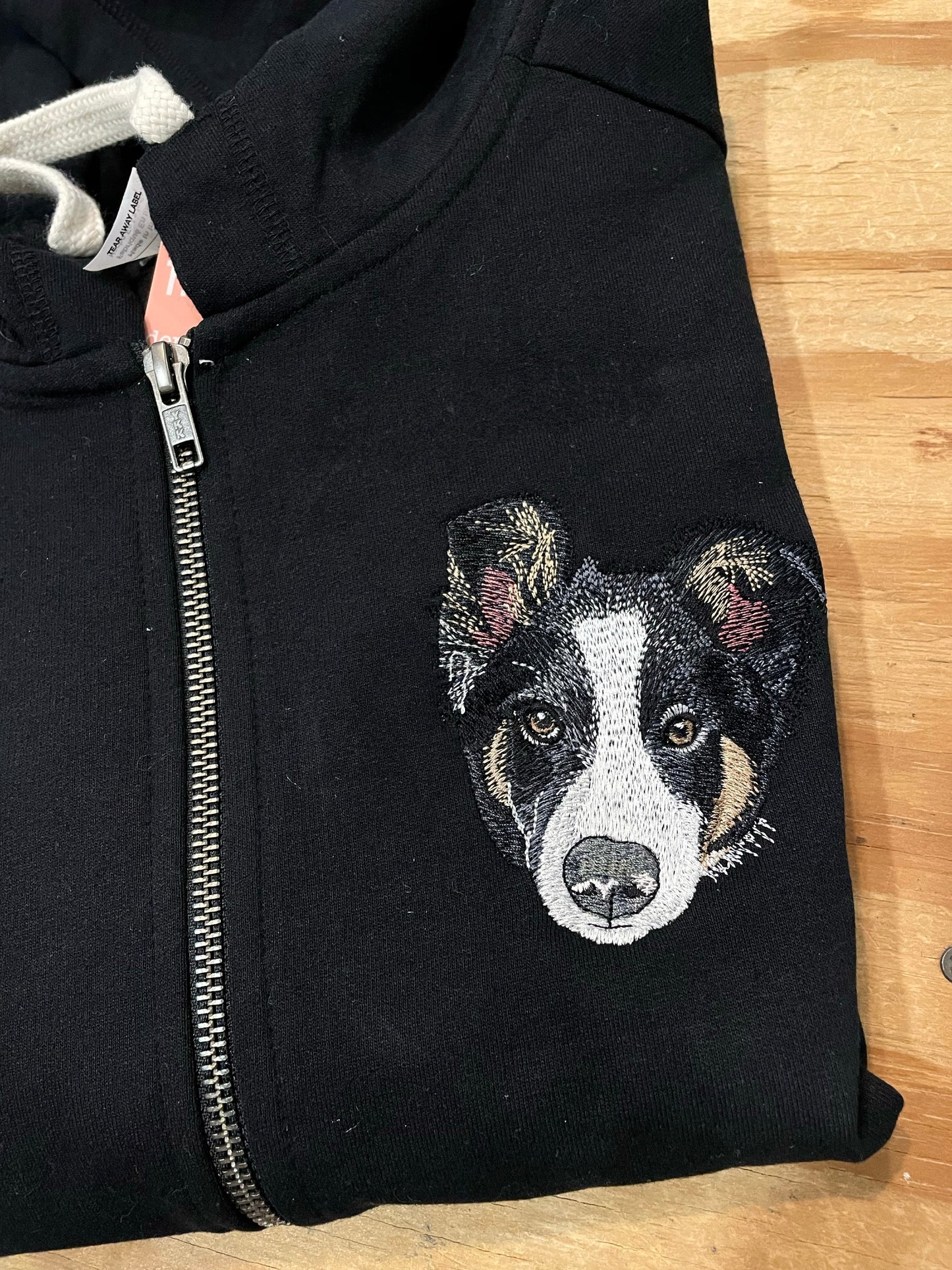 Custom Pet on Zip Up Hooded Sweatshirt