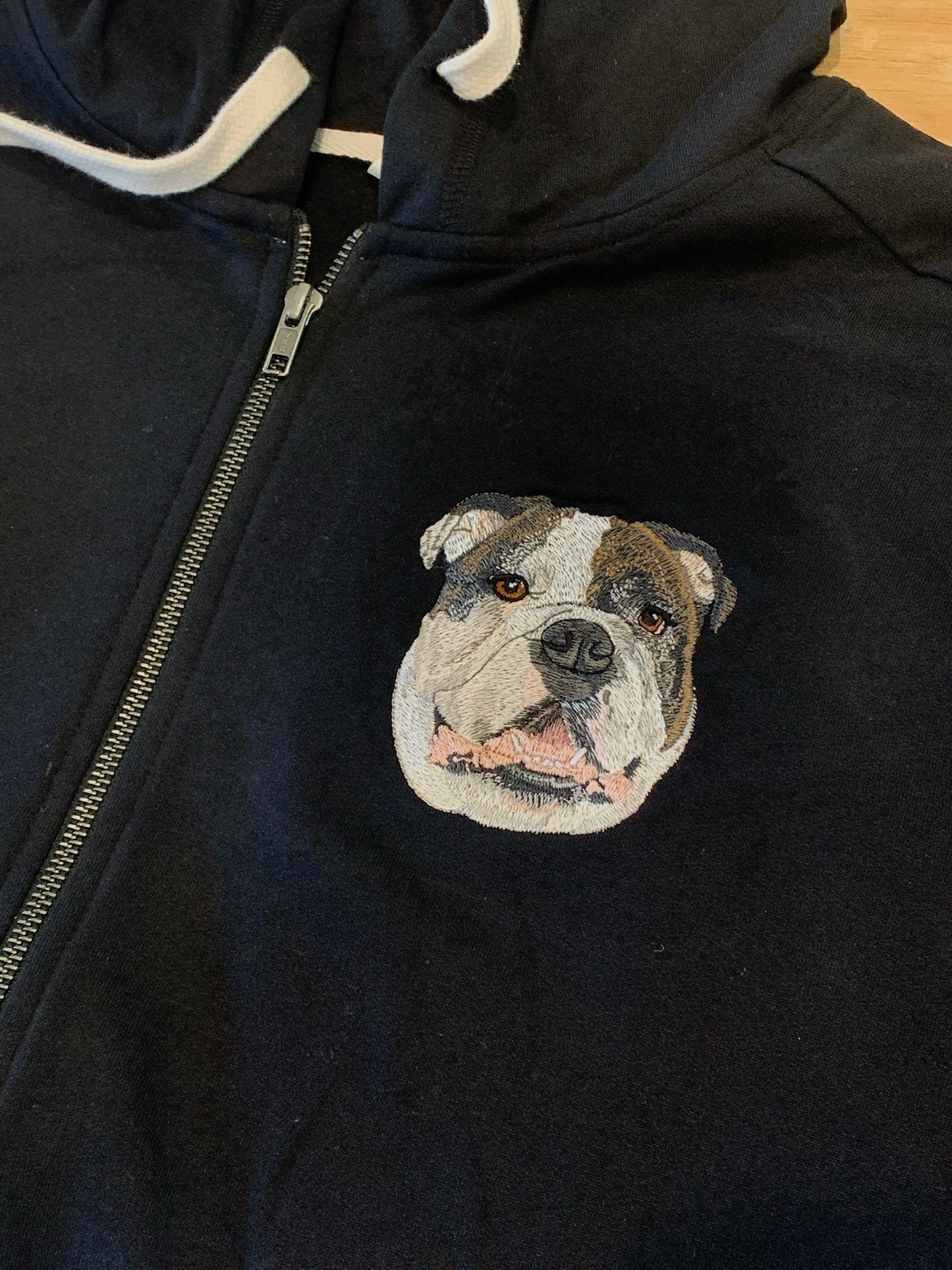 Custom Pet on Zip Up Hooded Sweatshirt