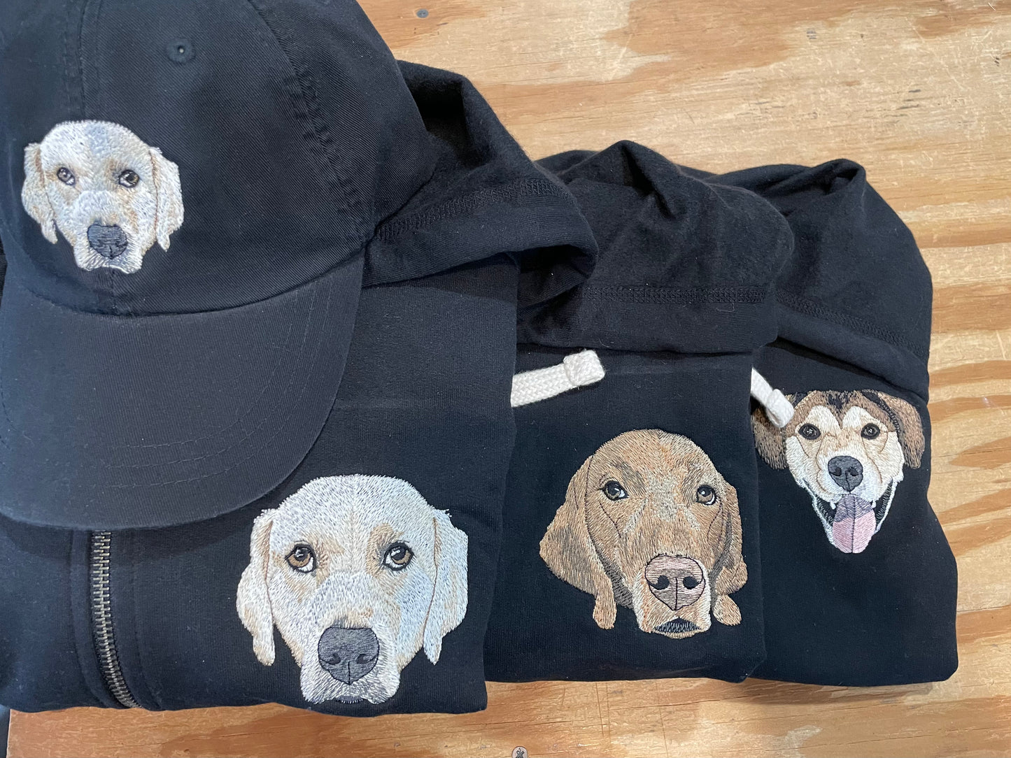 Custom Pet on Zip Up Hooded Sweatshirt