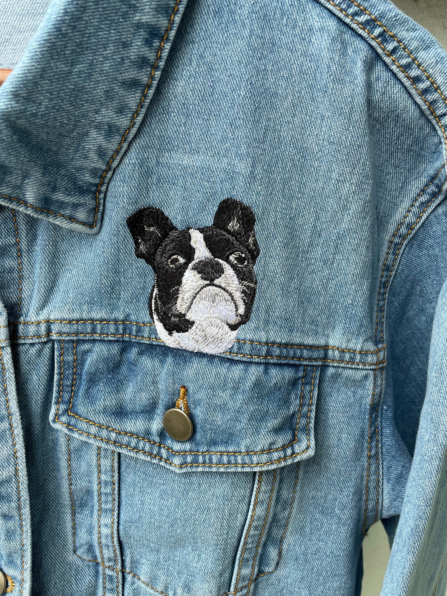 Your Pet Over Pocket Relaxed Fit Denim Jacket