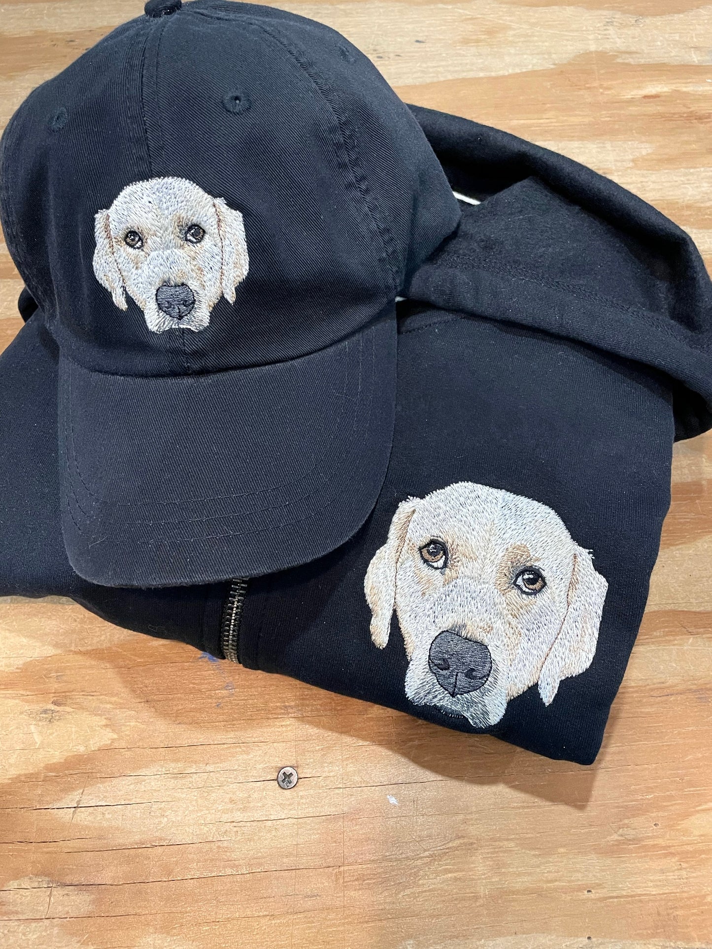 Custom Pet on Zip Up Hooded Sweatshirt