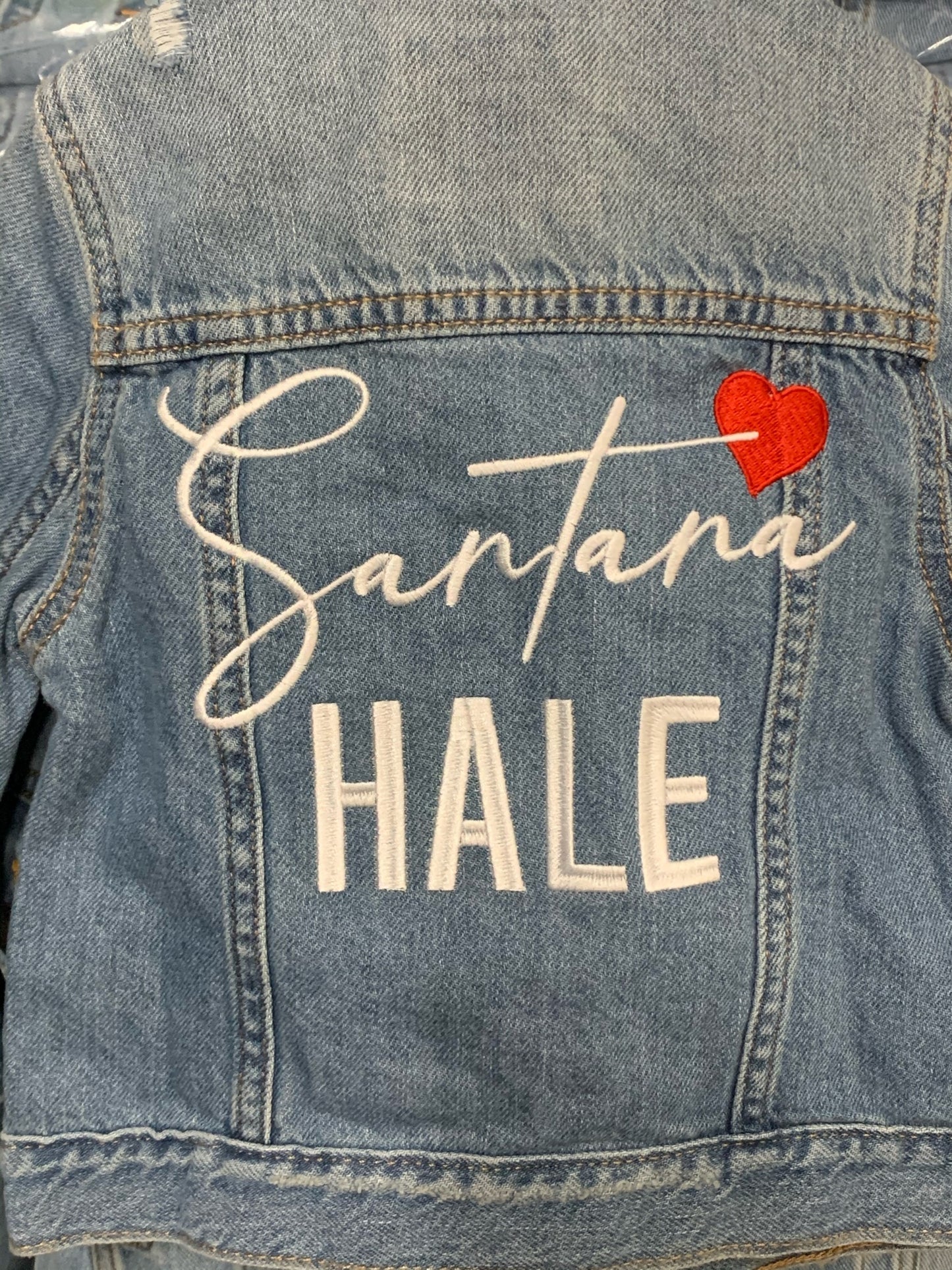 DESIGN DEPOSIT for 1 Custom Kids Denim Jacket