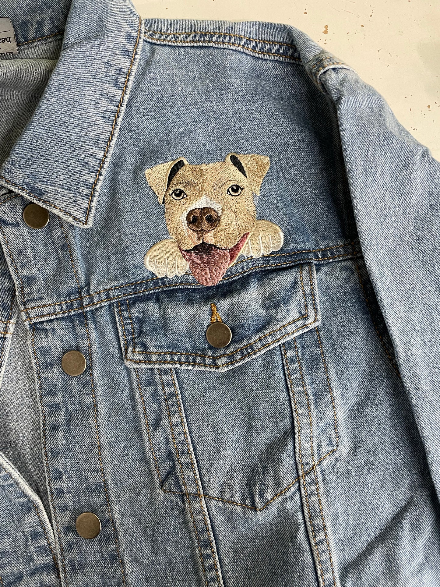 Your Pet Over Pocket Relaxed Fit Denim Jacket