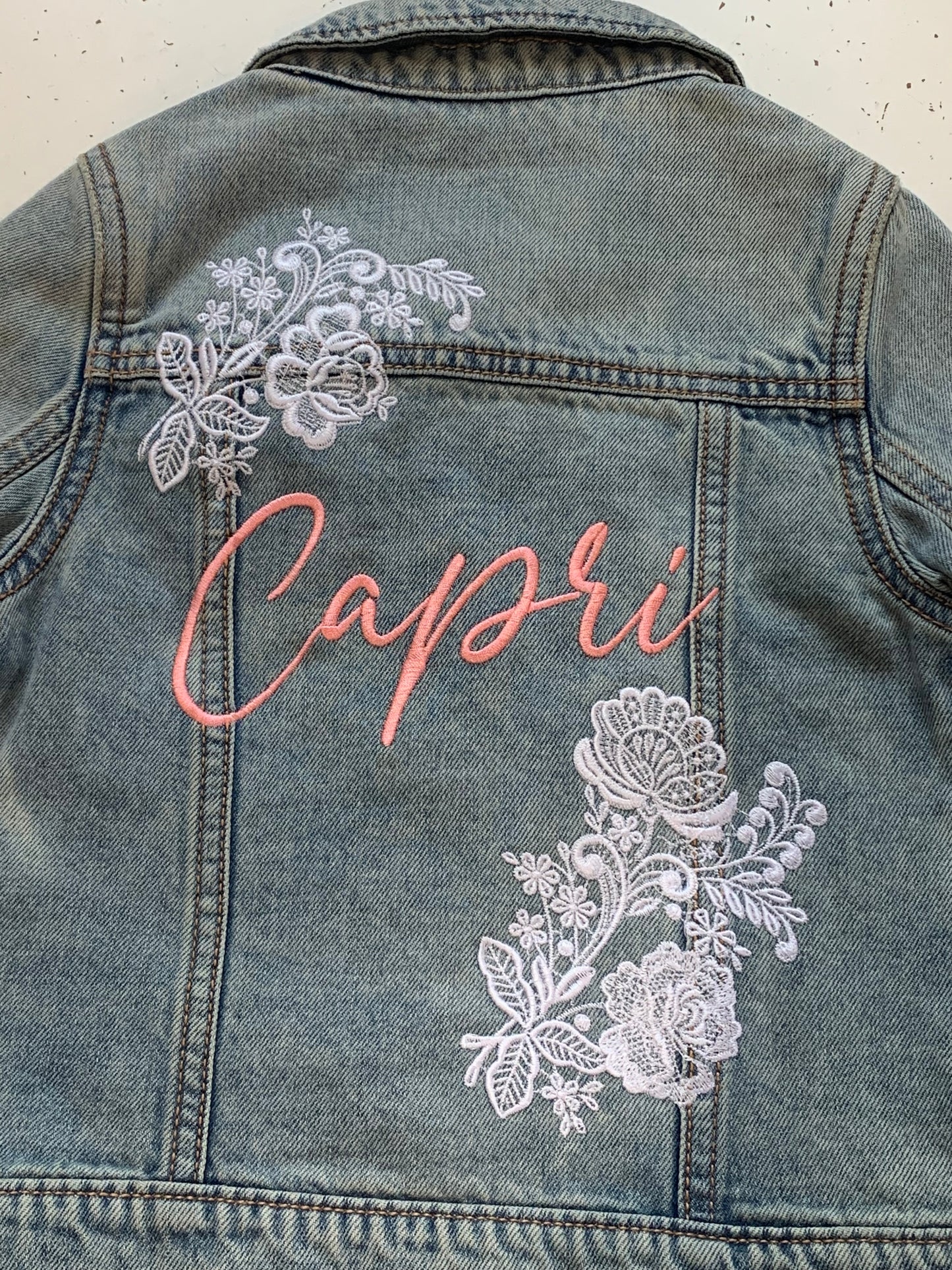 DESIGN DEPOSIT for 1 Custom Kids Denim Jacket