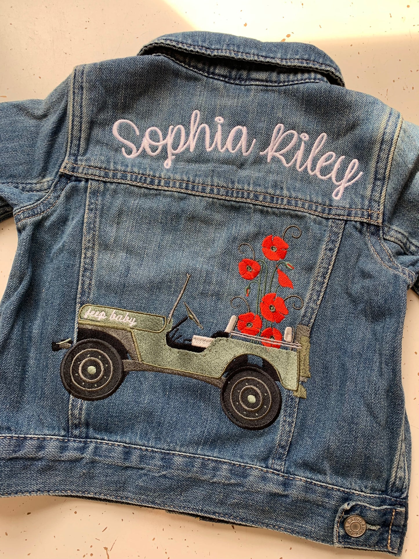 DESIGN DEPOSIT for 1 Custom Kids Denim Jacket