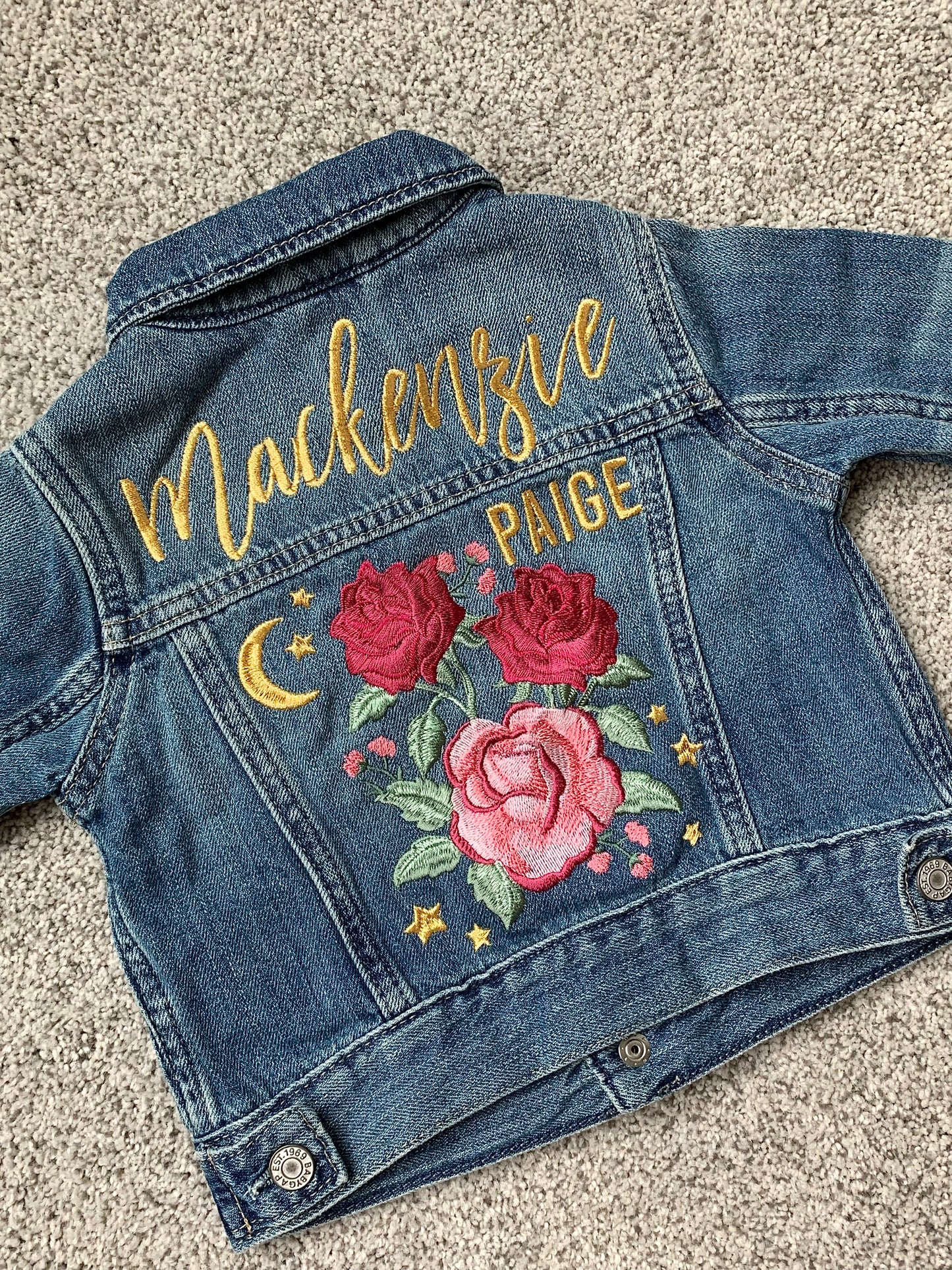 DESIGN DEPOSIT for 1 Custom Kids Denim Jacket