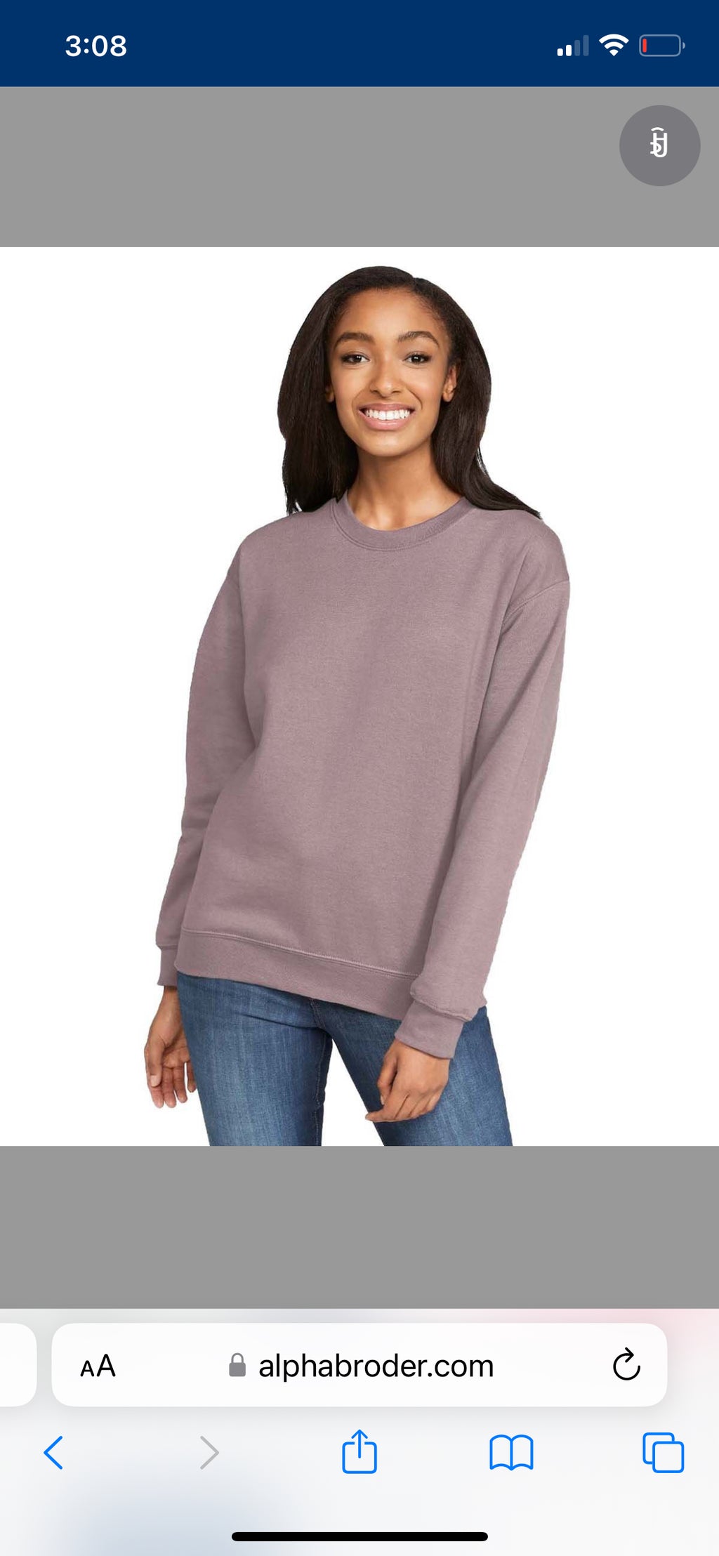 Personalized Candy Heart Paragon Crewneck Sweatshirt