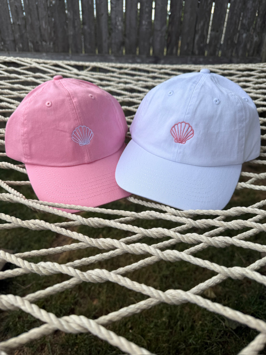 Embroidered Sea Shell Bachelorette Hats