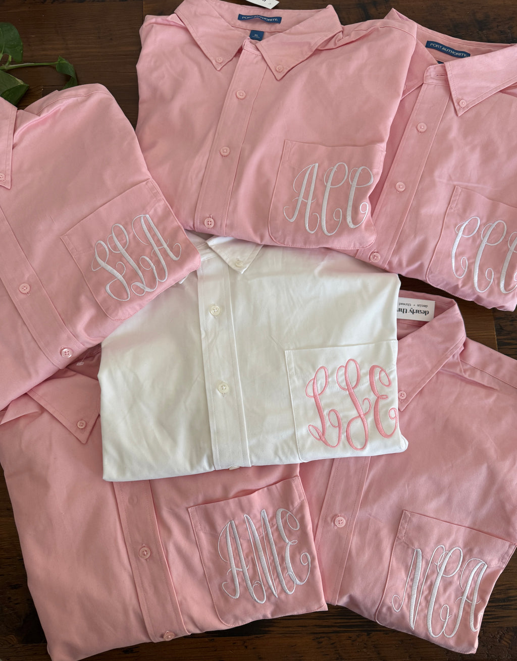 CUSTOM Embroidered Monogrammed Get Ready Oversized Button Down Shirts