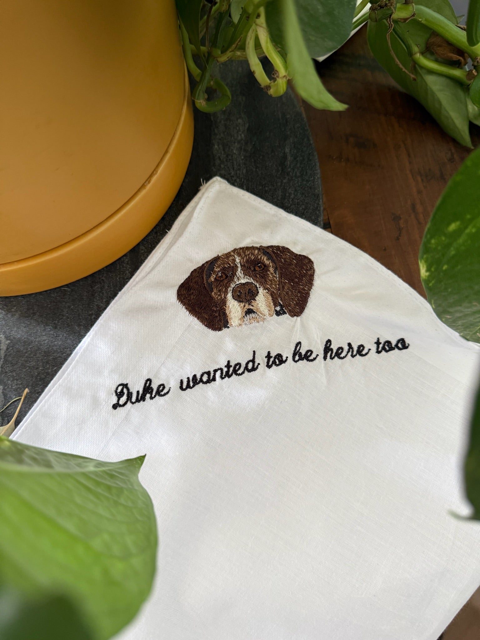 Custom Pet Portrait Pocket Square