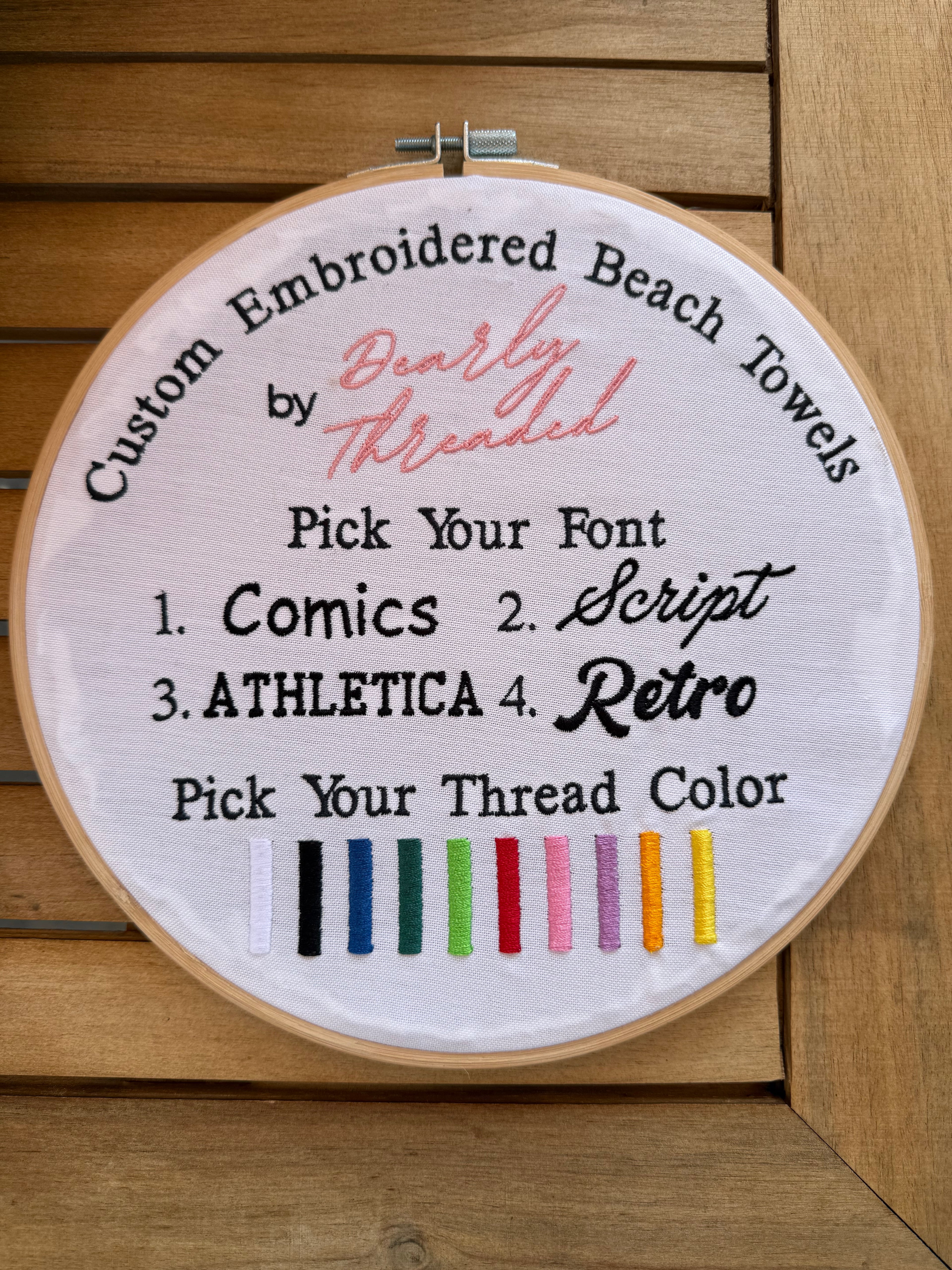 Custom Name Beach Towels