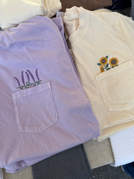 Floral pocket tee