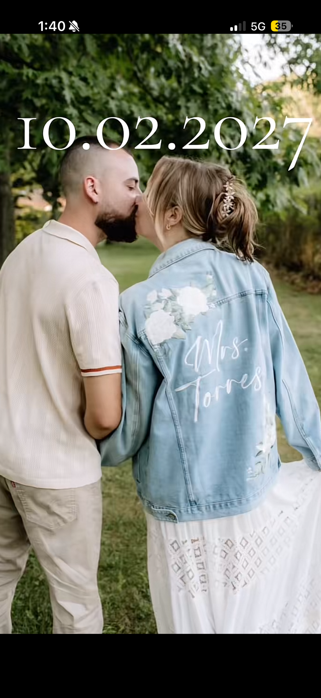 Custom Ivory Peony Floral Women's Relaxed Fit Denim Jacket