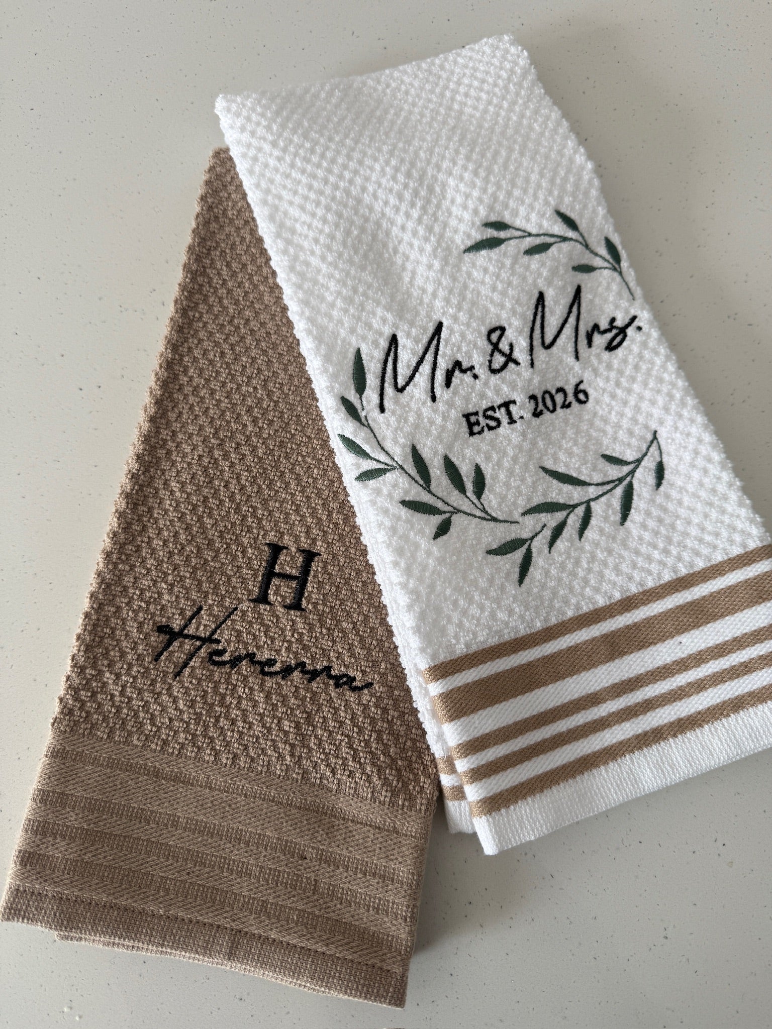 Embroidered Kitchen Towel
