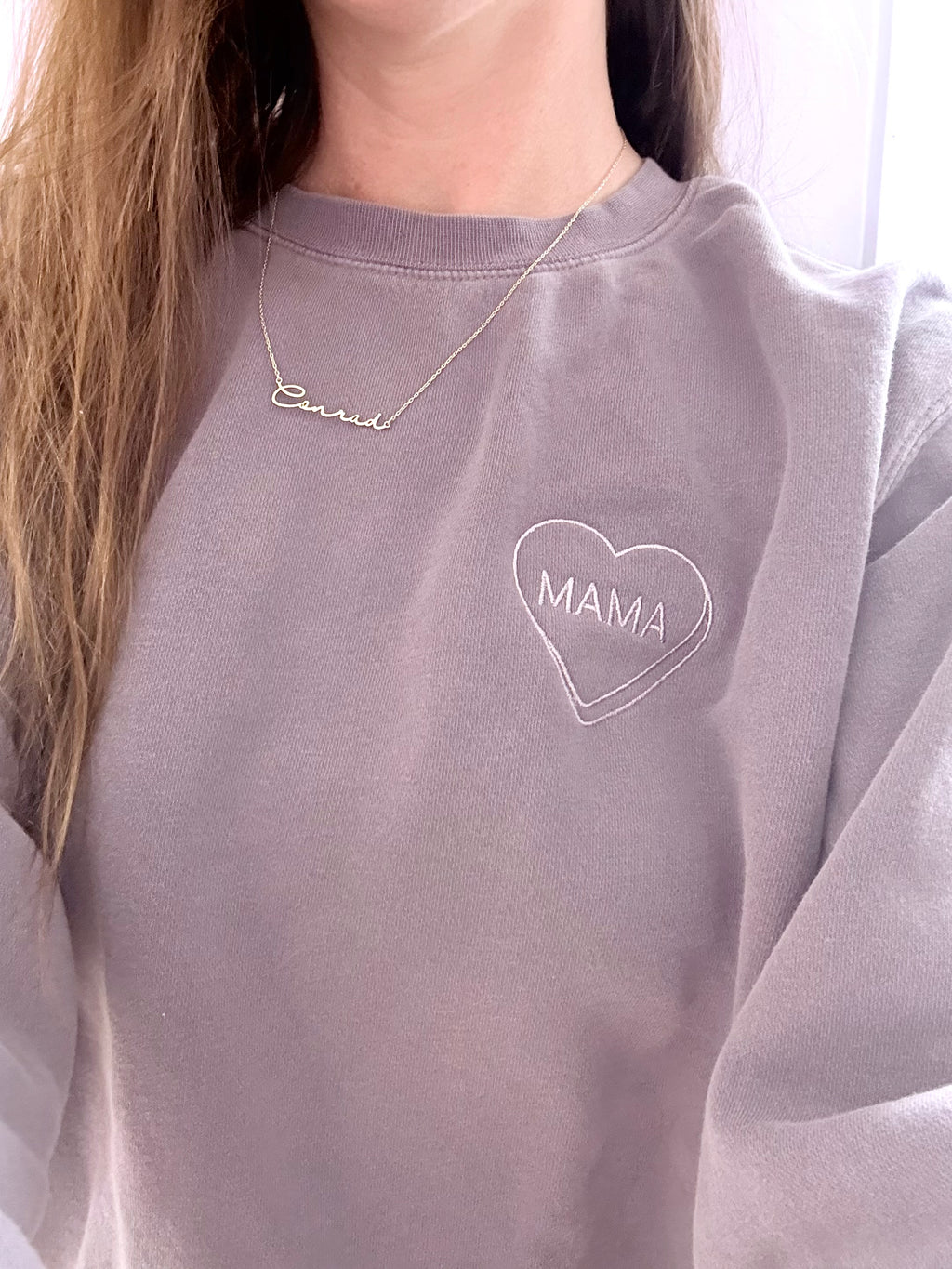 Personalized Candy Heart Paragon Crewneck Sweatshirt