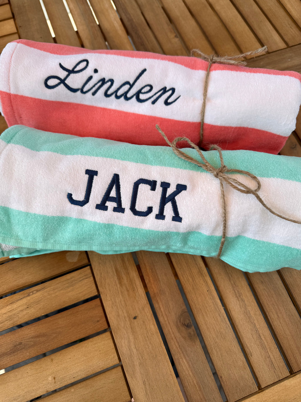 Custom Name Beach Towels