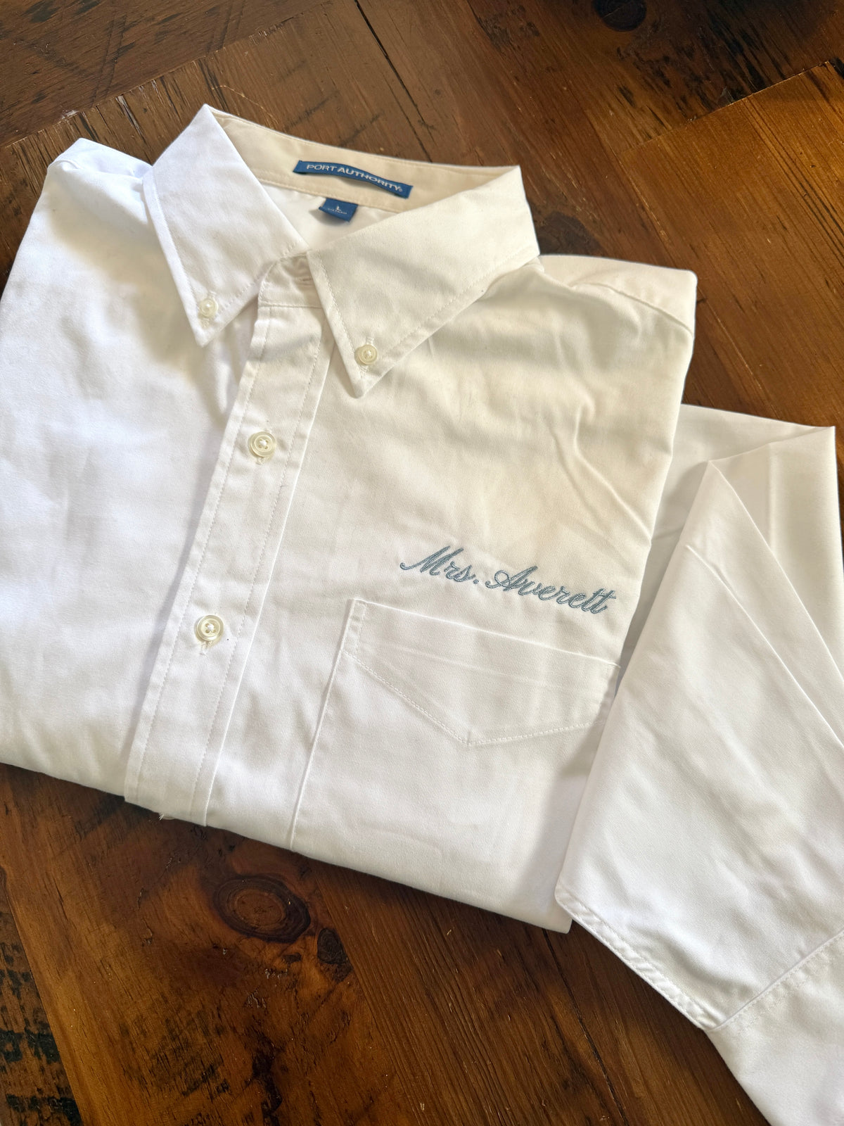 CUSTOM Embroidered Name Over Pocket Get Ready Oversized Button Down Shirts