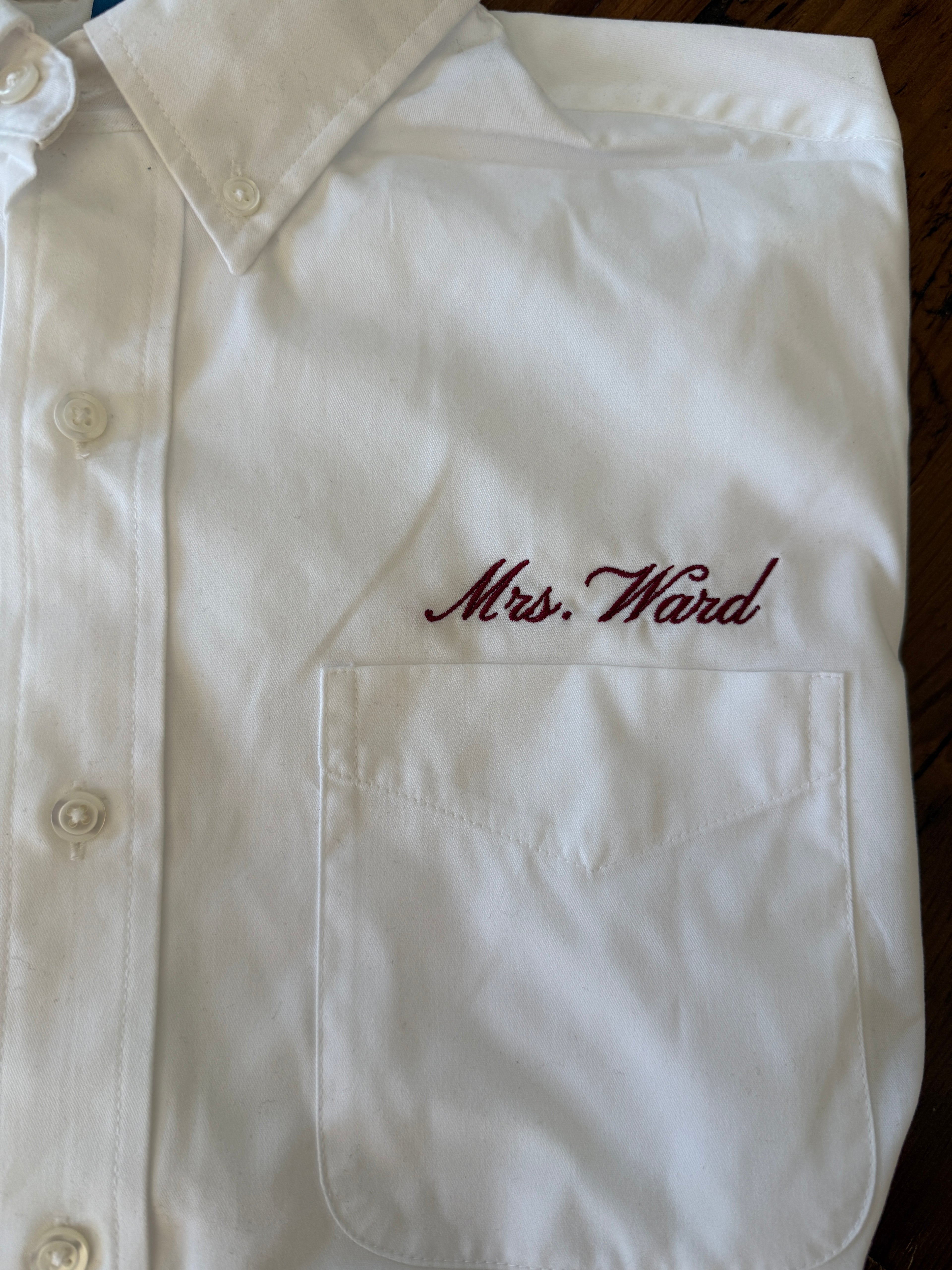 CUSTOM Embroidered Name Over Pocket Get Ready Oversized Button Down Shirts