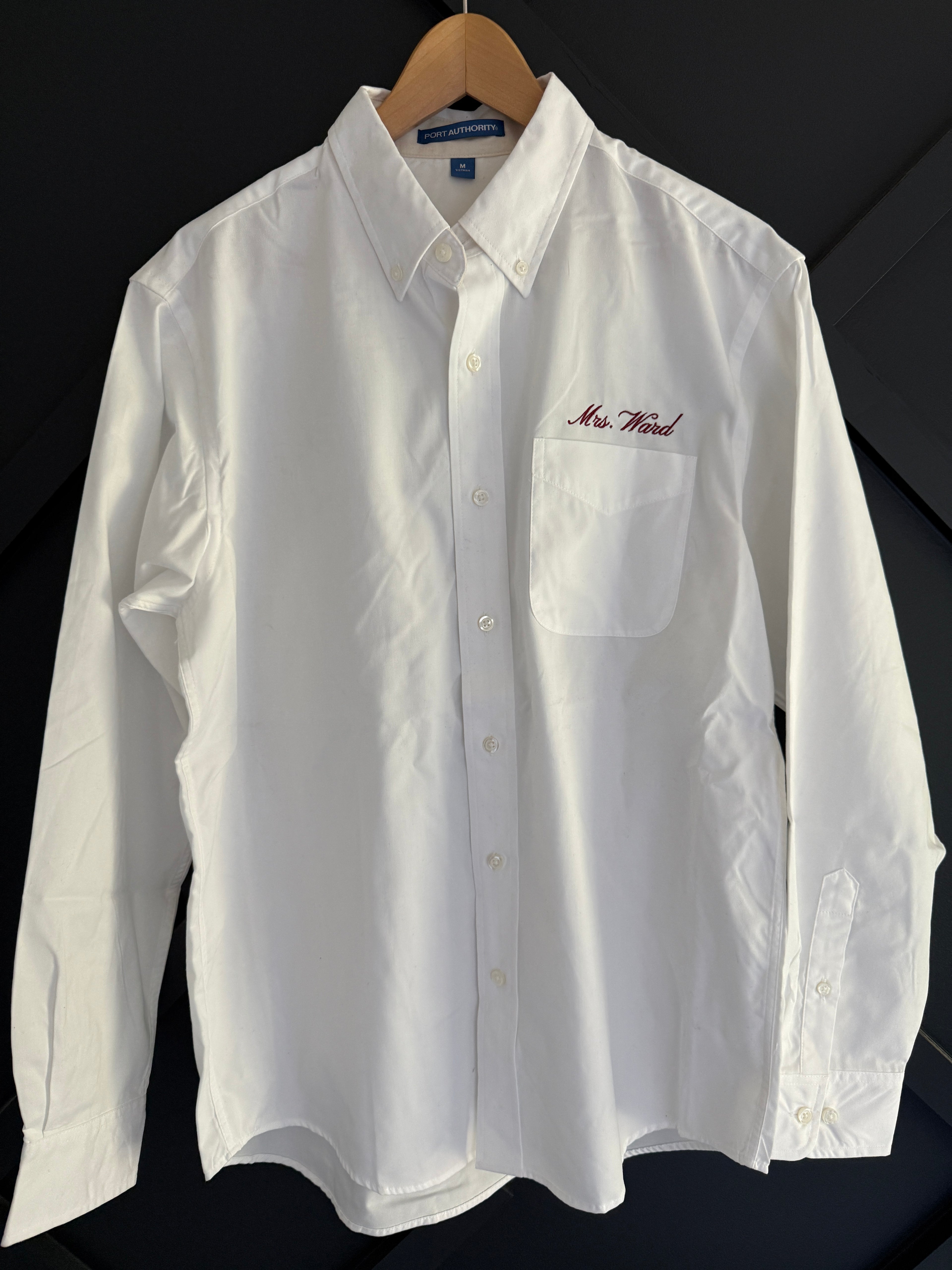 CUSTOM Embroidered Name Over Pocket Get Ready Oversized Button Down Shirts