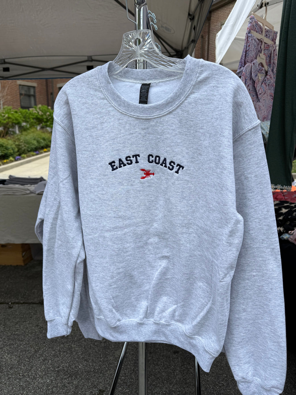 Embroidered EAST COAST Unisex Crewneck