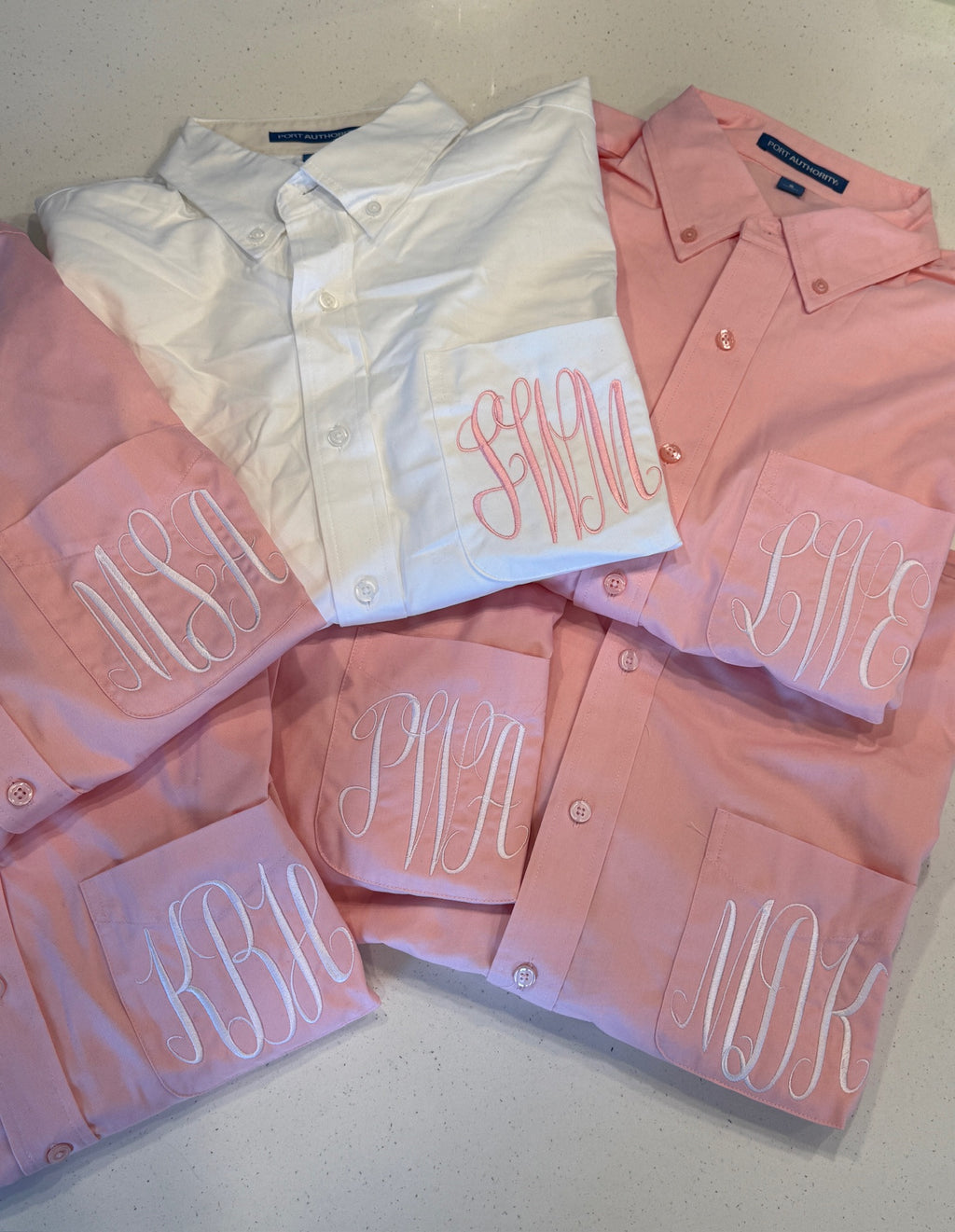 CUSTOM Embroidered Monogrammed Get Ready Oversized Button Down Shirts