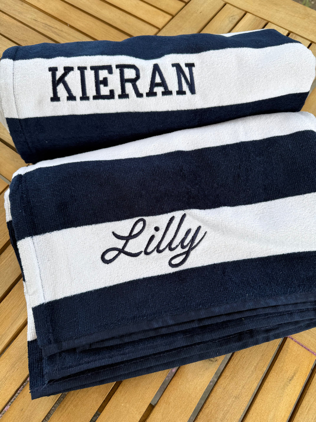 Custom Name Beach Towels