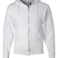 Wavy Groovy Custom Text White Oversized Zip Up Hoodies