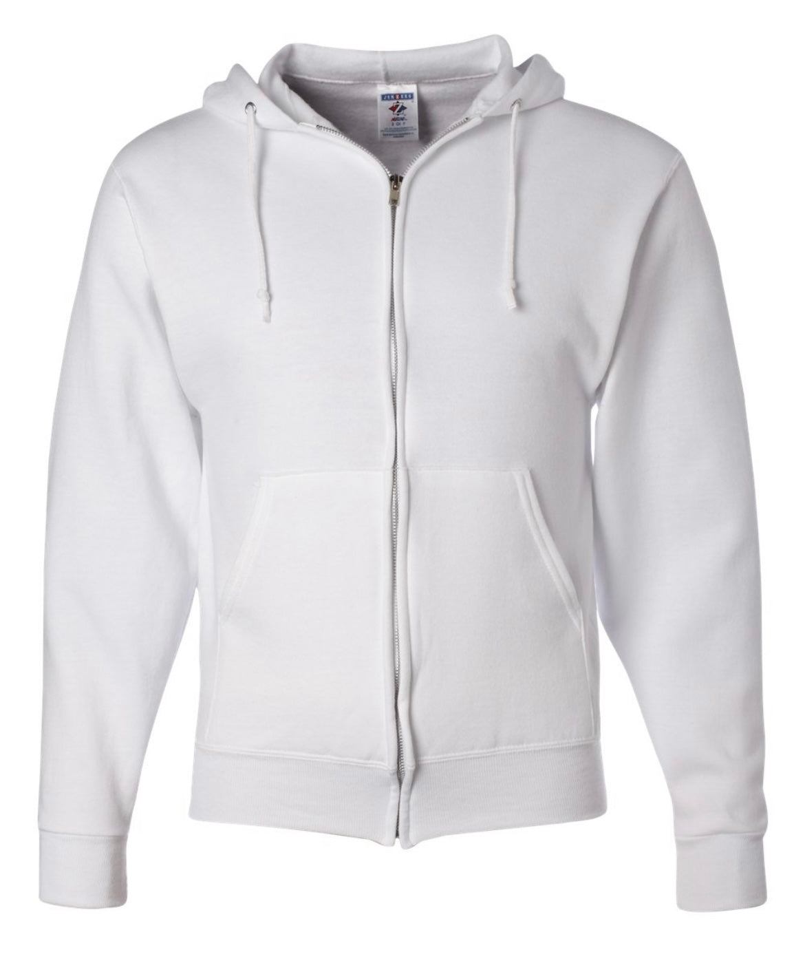 Wavy Groovy Custom Text White Oversized Zip Up Hoodies