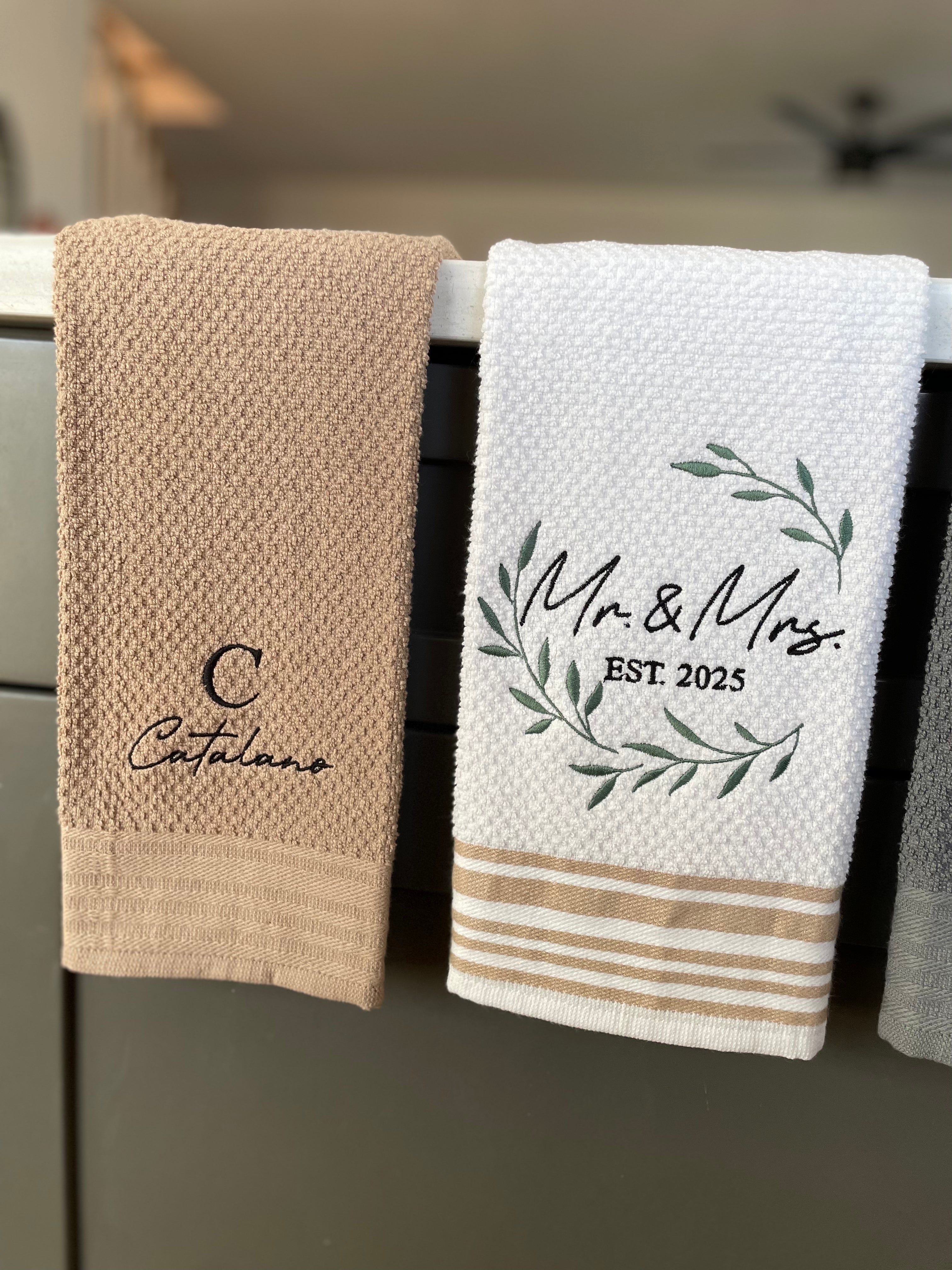 Embroidered Kitchen Towel
