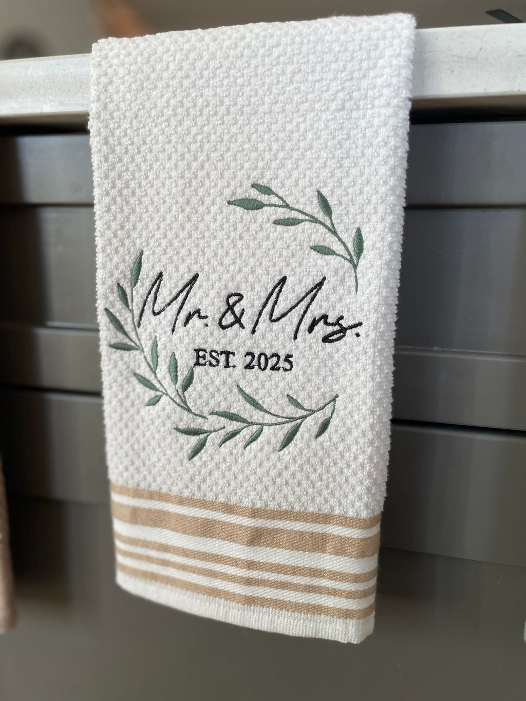 Embroidered Kitchen Towel