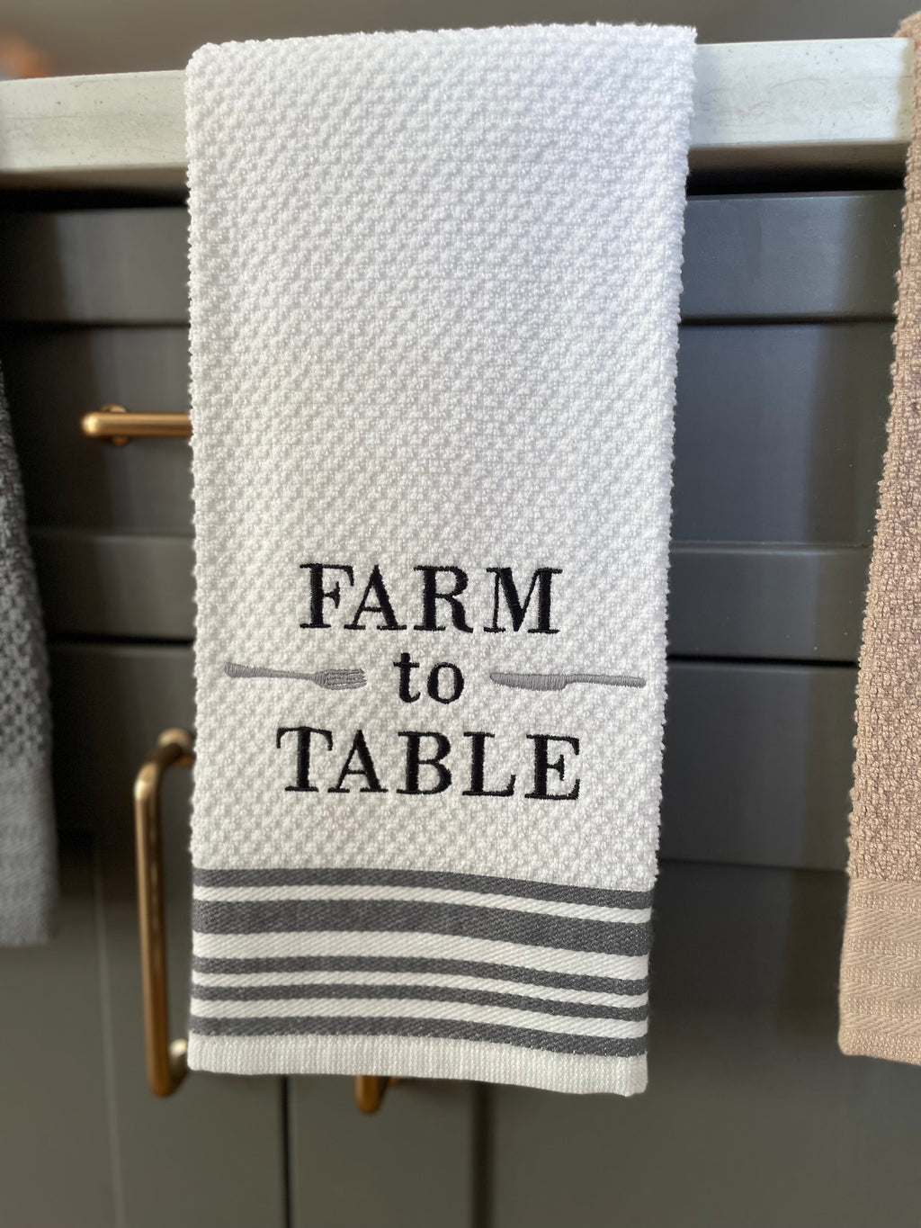Embroidered Kitchen Towel