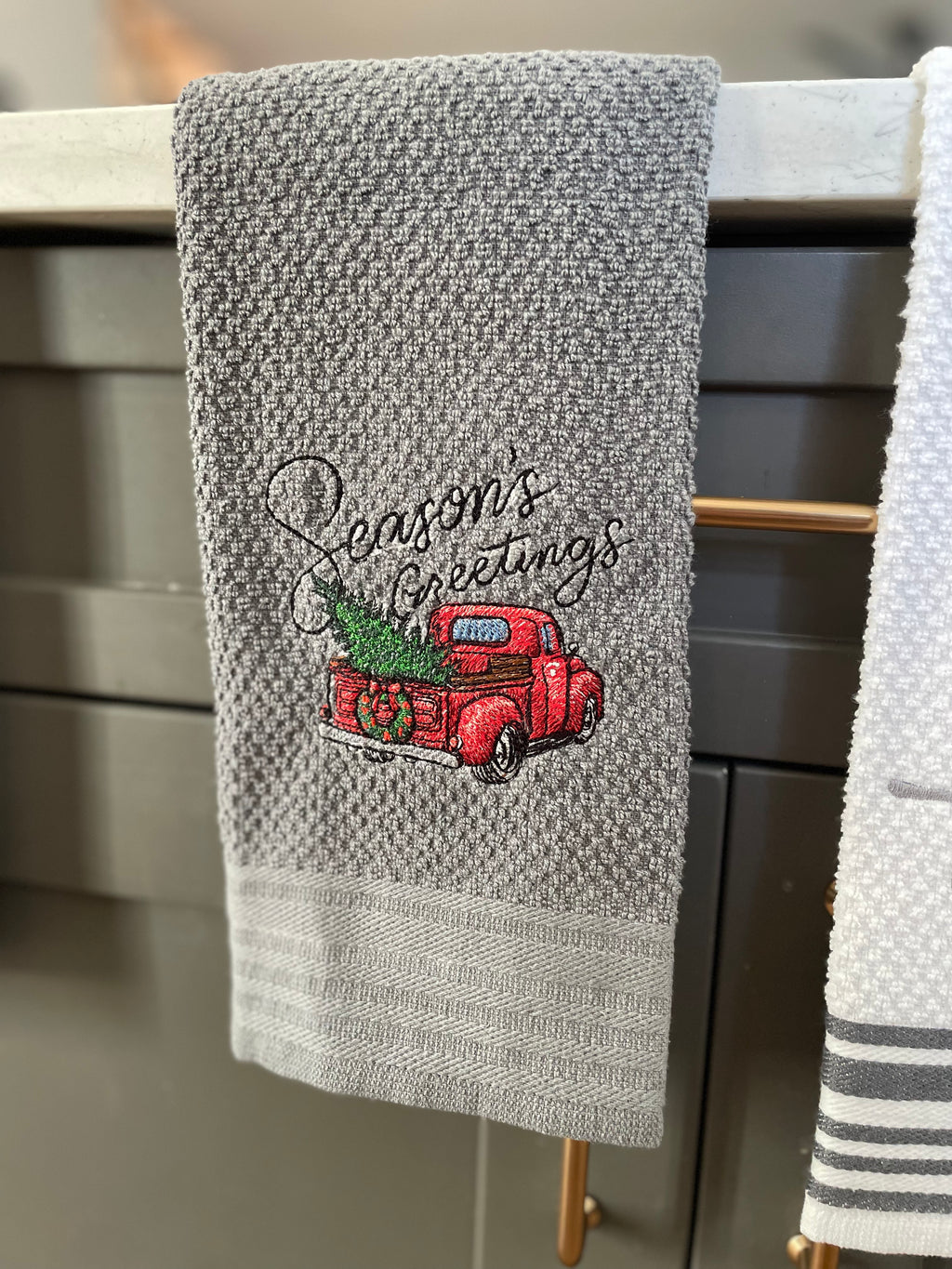 Embroidered Kitchen Towel