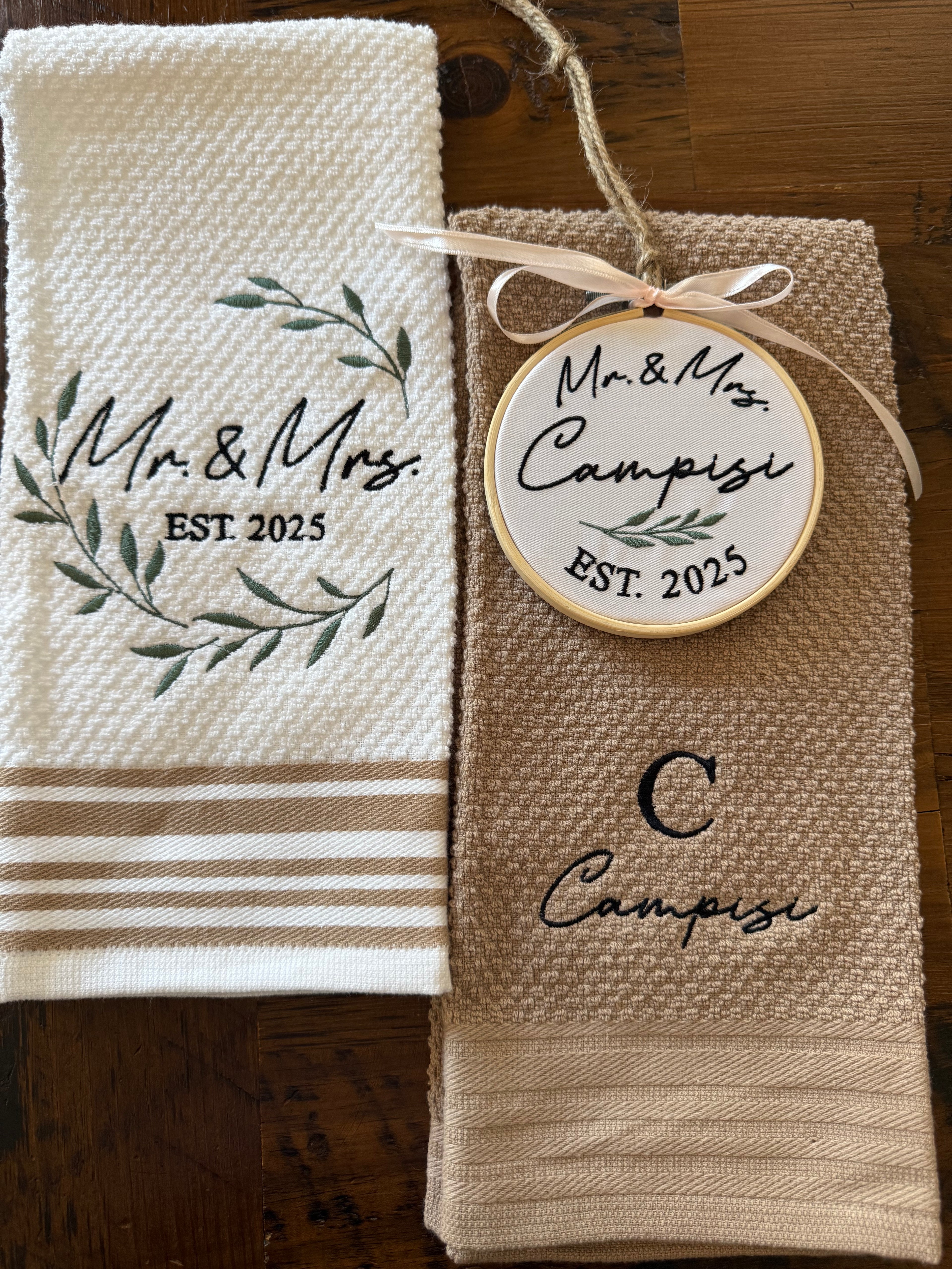 Embroidered Kitchen Towel