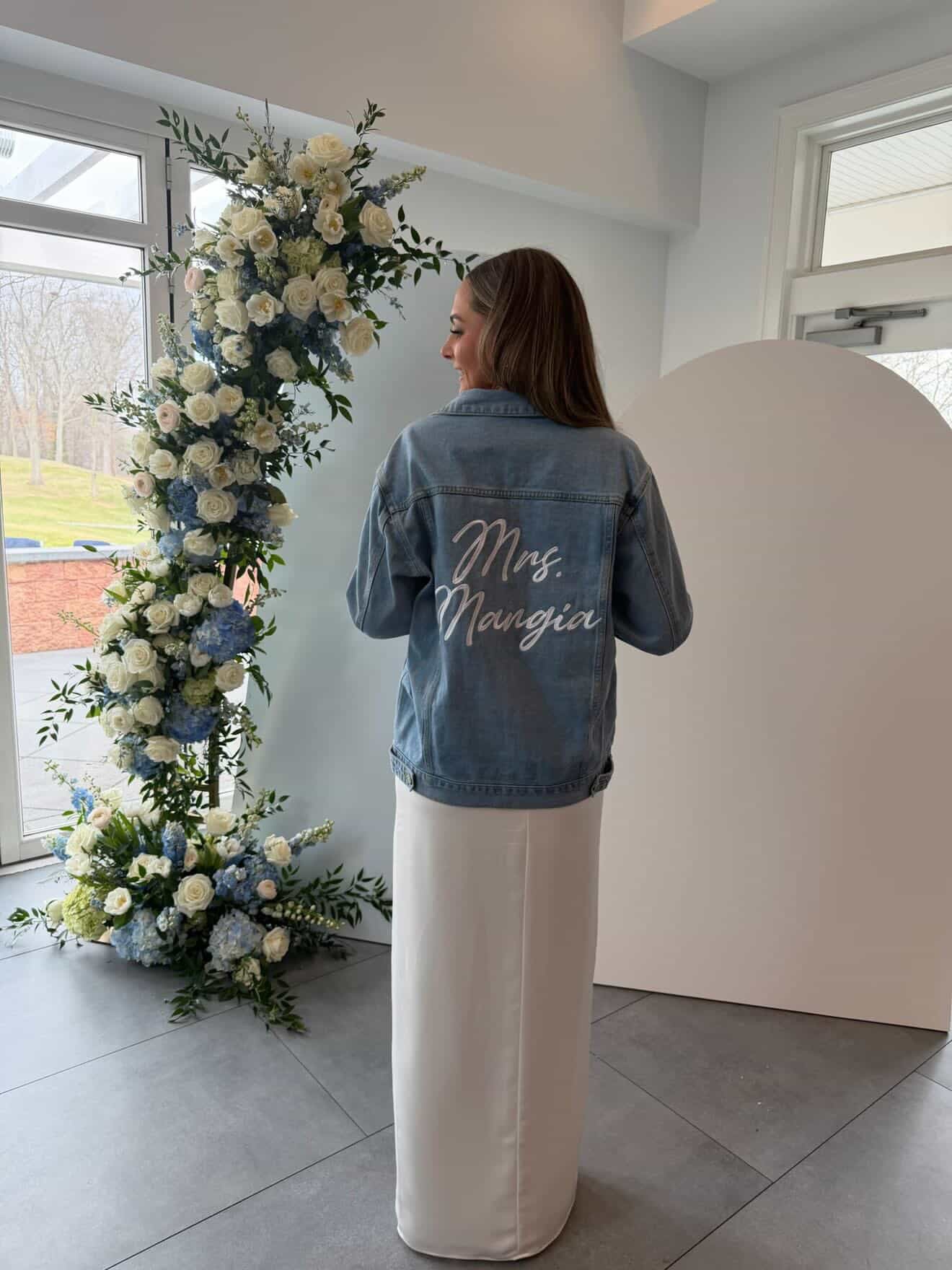Custom Text Women's Relaxed Fit Denim Jacket