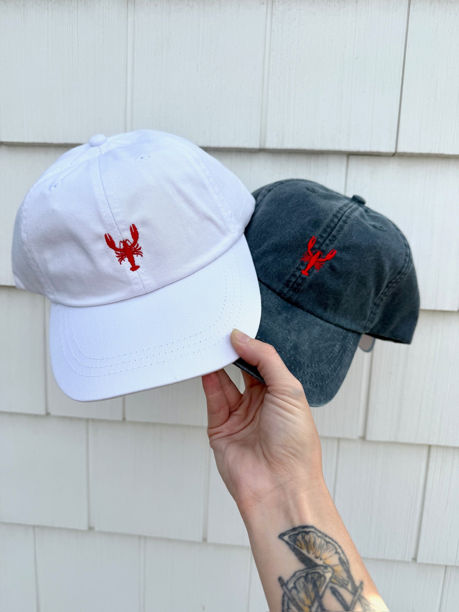 Embroidered Lobster Hat