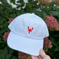 Embroidered Lobster Hat