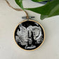 Custom Embroidered Ultrasound Hoop Art