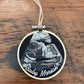 Custom Embroidered Ultrasound Hoop Art