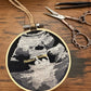 Custom Embroidered Ultrasound Hoop Art