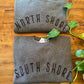 Embroidered NORTH Shore or SOUTH Shore Unisex Crewneck Sweatshirt