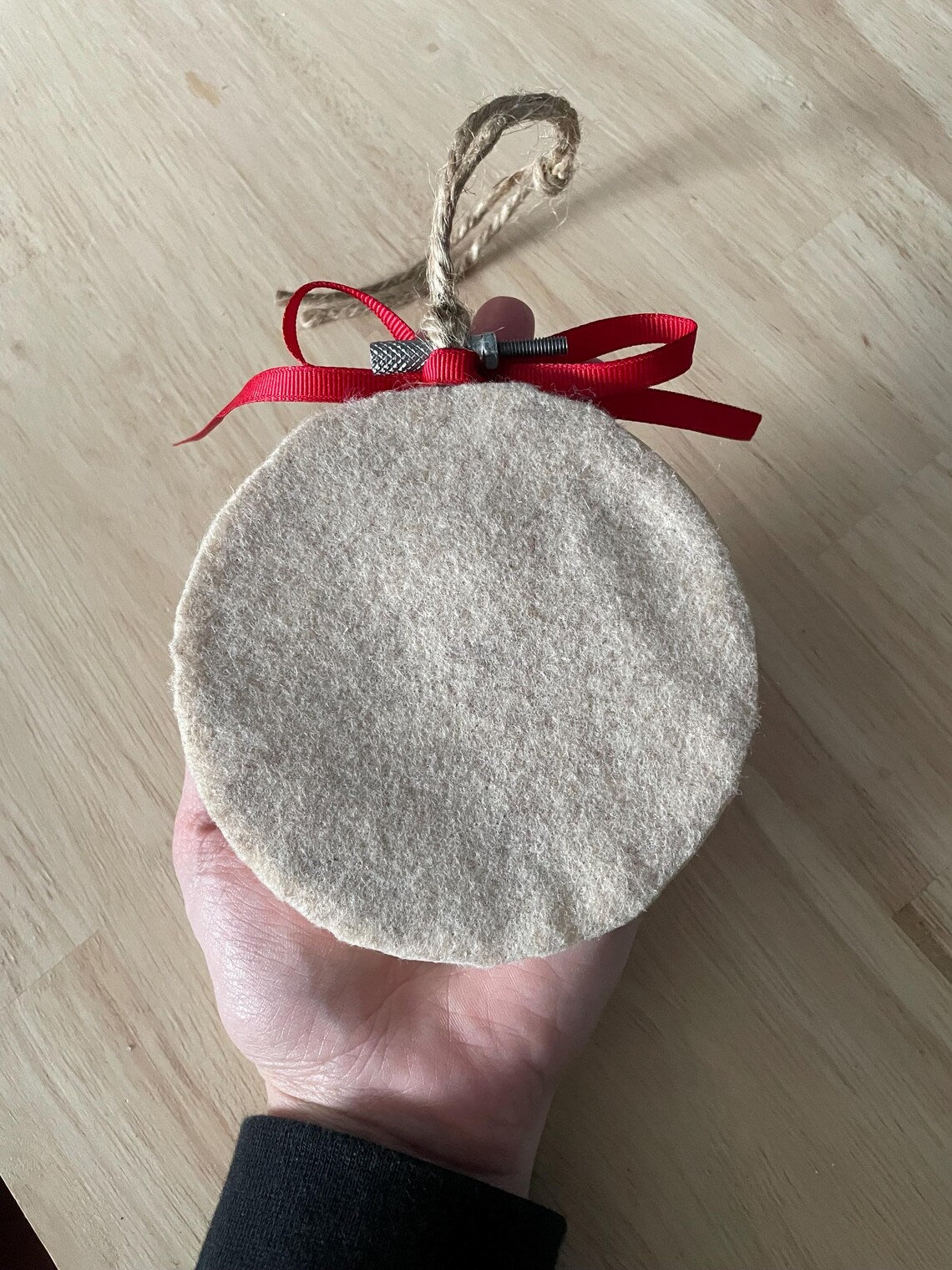 Custom Embroidered Mr. & Mrs. Embroidery Hoop Ornament