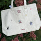 Embroidered Personalized Wedding Weekender Zippered Tote Bag