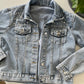 Custom Embroidered Scattered Beaded Pearl Jacket
