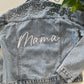 Custom Embroidered Scattered Beaded Pearl Jacket