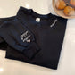 Embroidered mama Neckline with Names on Sleeve Unisex Crewneck Sweatshirt