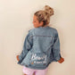 Custom Logo Women's Relaxed Fit Denim Jacket